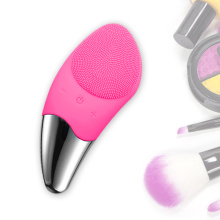 Rechargeable Electric IPX7 Waterproof Soft Silicone Ultrasonic Face Brush Sonic Facial Cleansing Brush